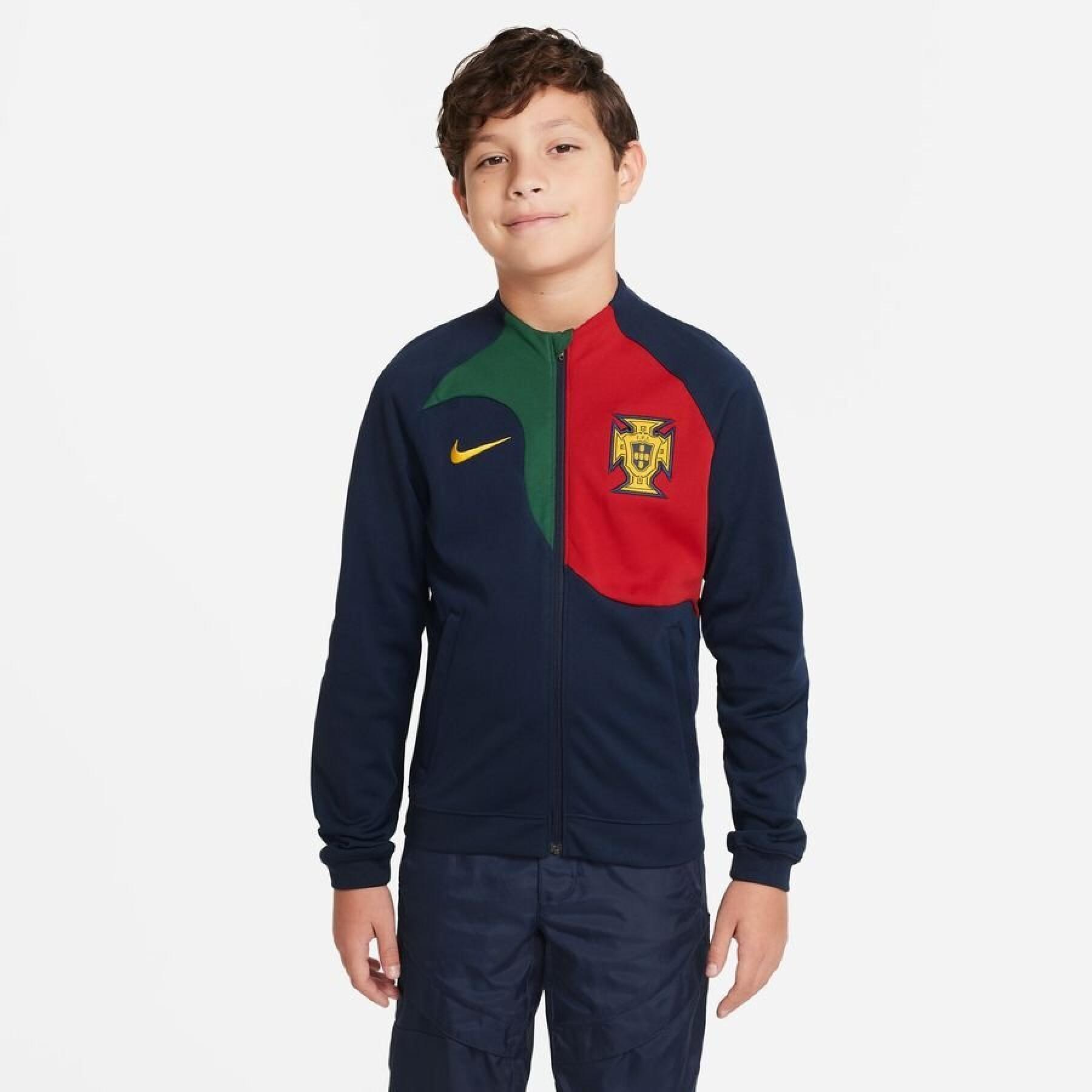 Giacca della tuta per bambini della Coppa del Mondo 2022 Portugal Academy Pro Anthem