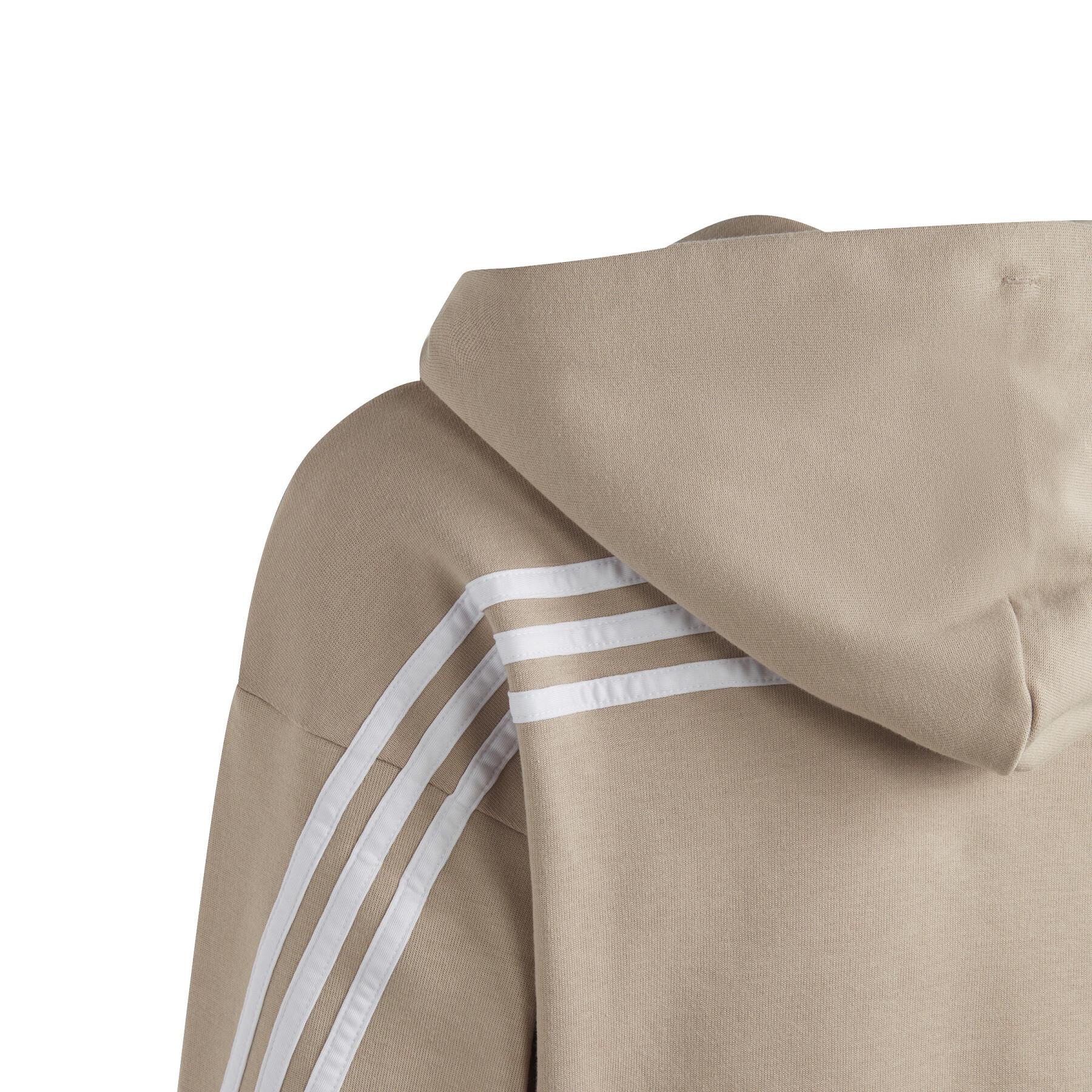 Sweatshirt felpa con cappuccio per ragazze adidas Future Icons 3-Stripes