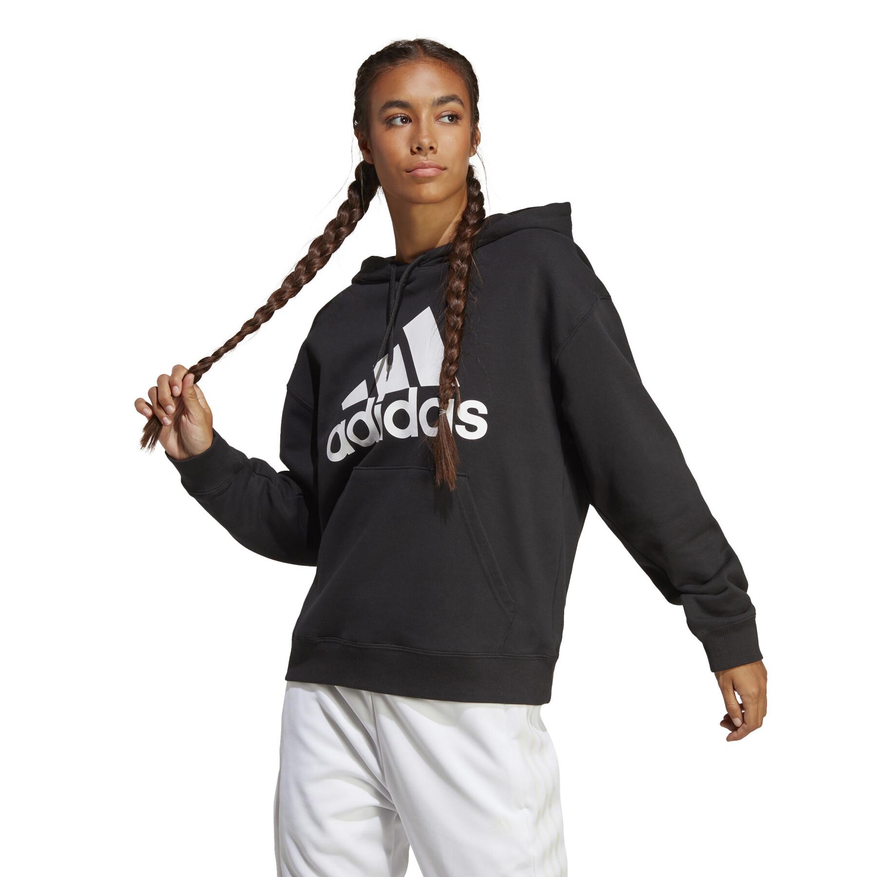 Sweatshirt felpa con cappuccio oversize da donna adidas Essentials Big Logo