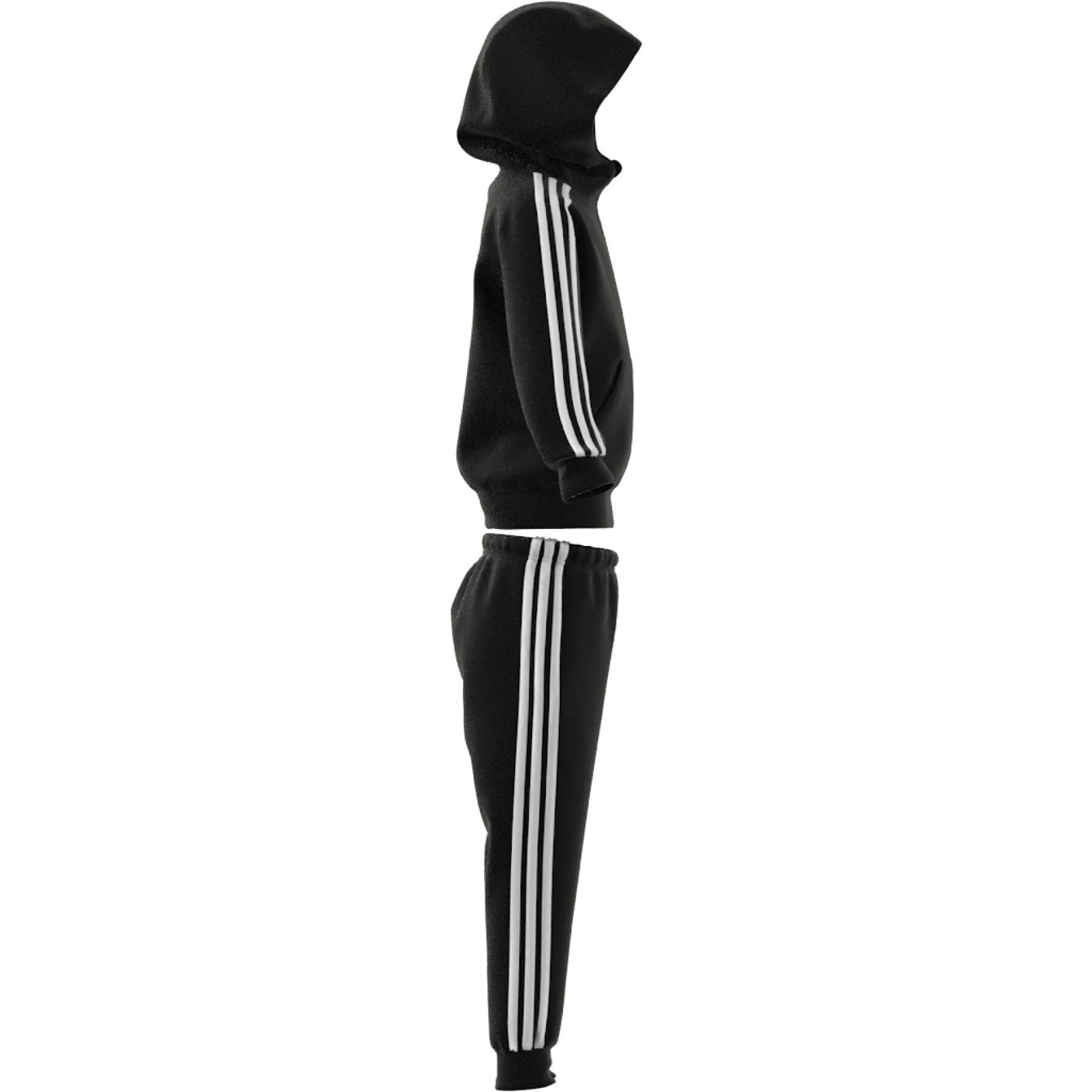 Tuta da ginnastica per bambini adidas 3-Stripes Essentials Shiny