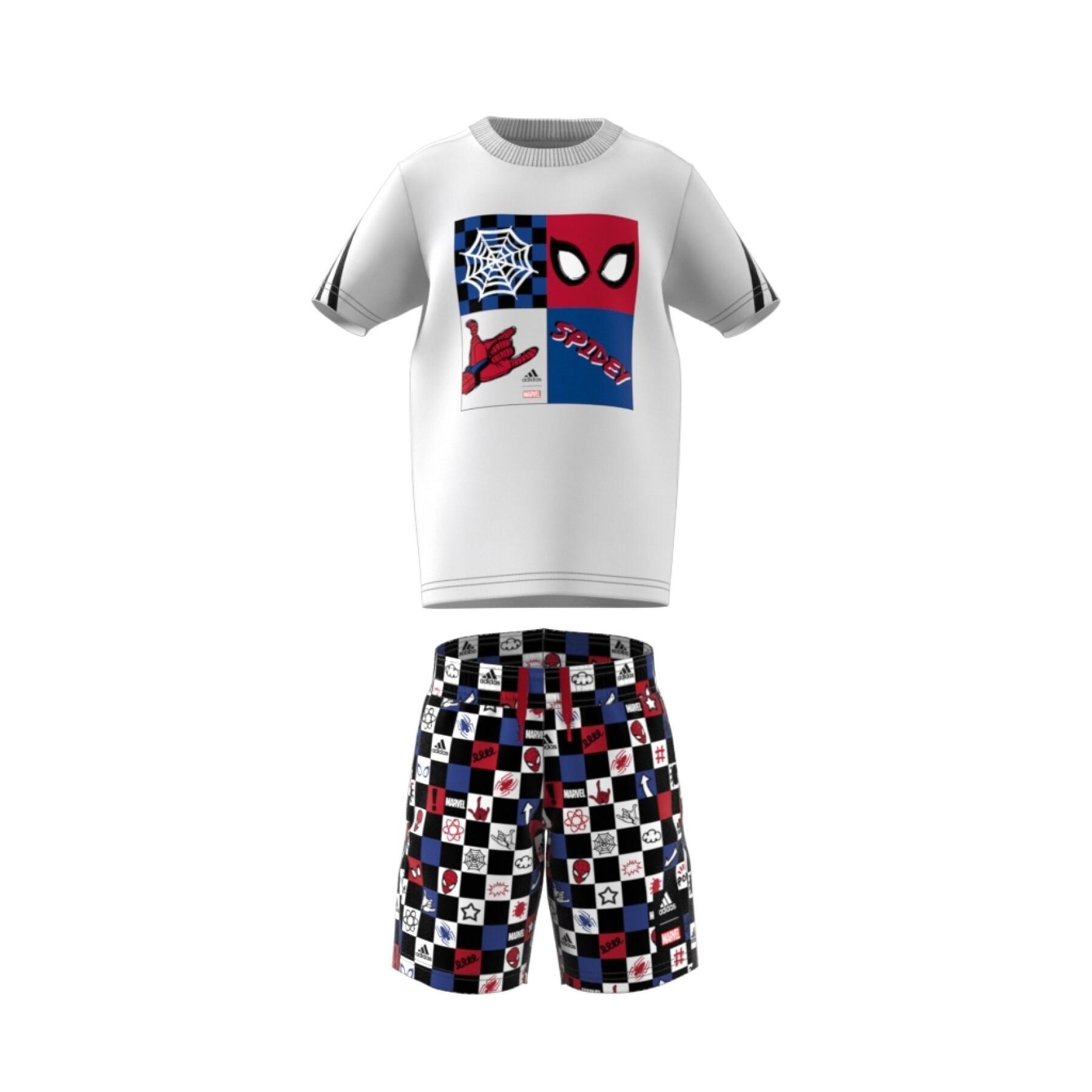 Set di magliette per bambino adidas X Marvel Spider-Man