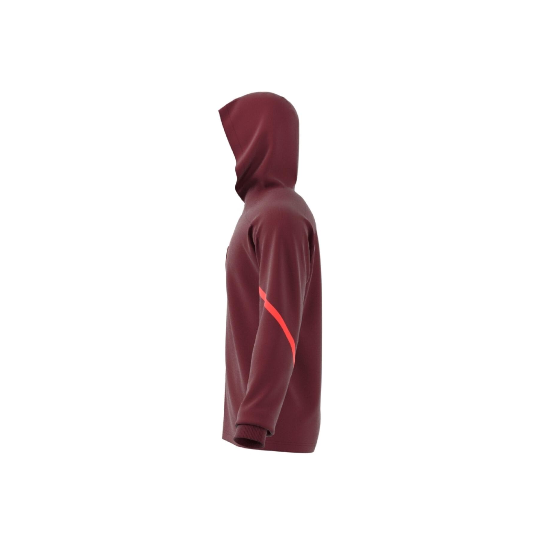 Sweatshirt felpa con cappuccio con zip integrale adidas Designed for Gameday