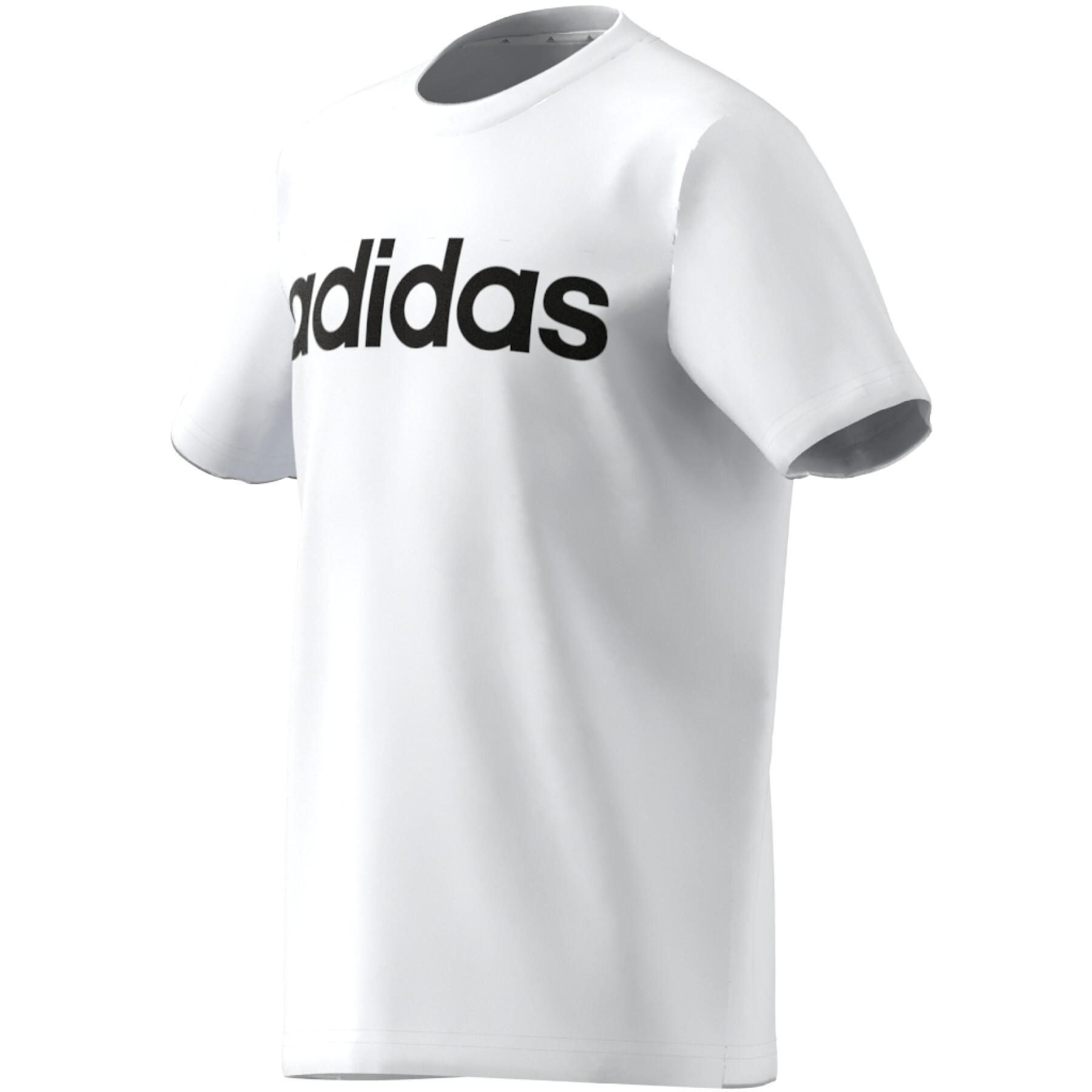 T-shirt da bambino in cotone con logo Adidas Essentials Linear