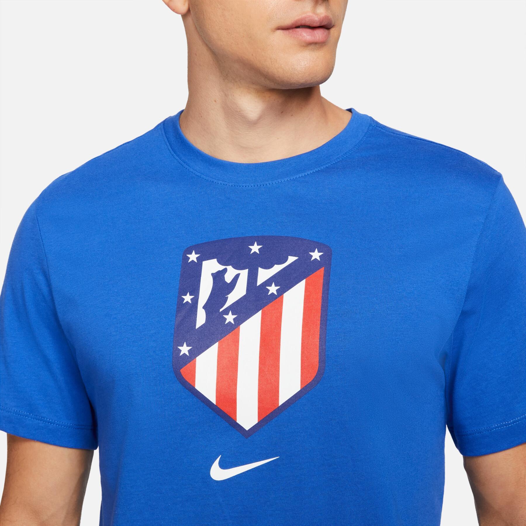 maglietta "atlético de madrid" con stemma evergreen 2021/22