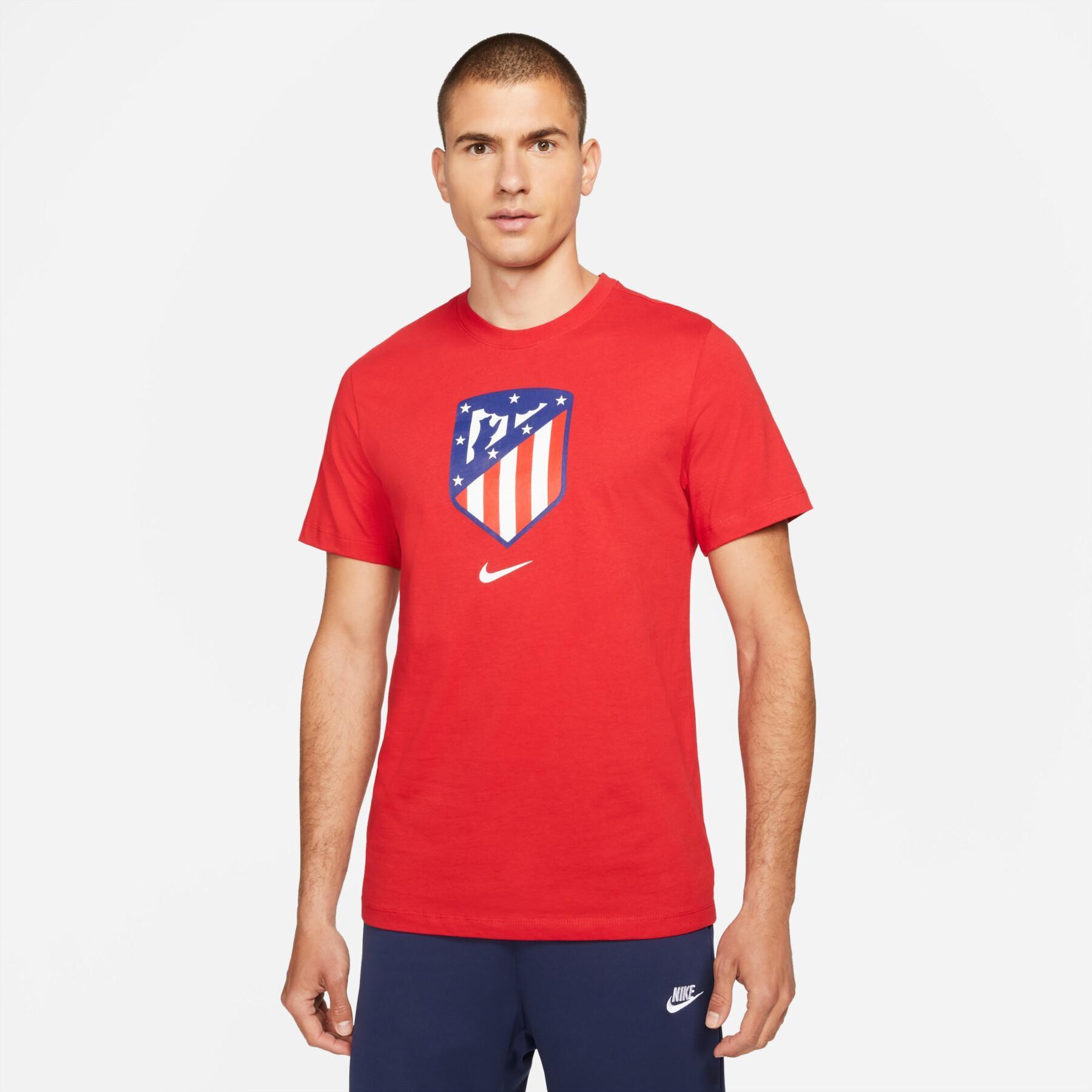 maglietta "atlético de madrid" con stemma evergreen 2021/22