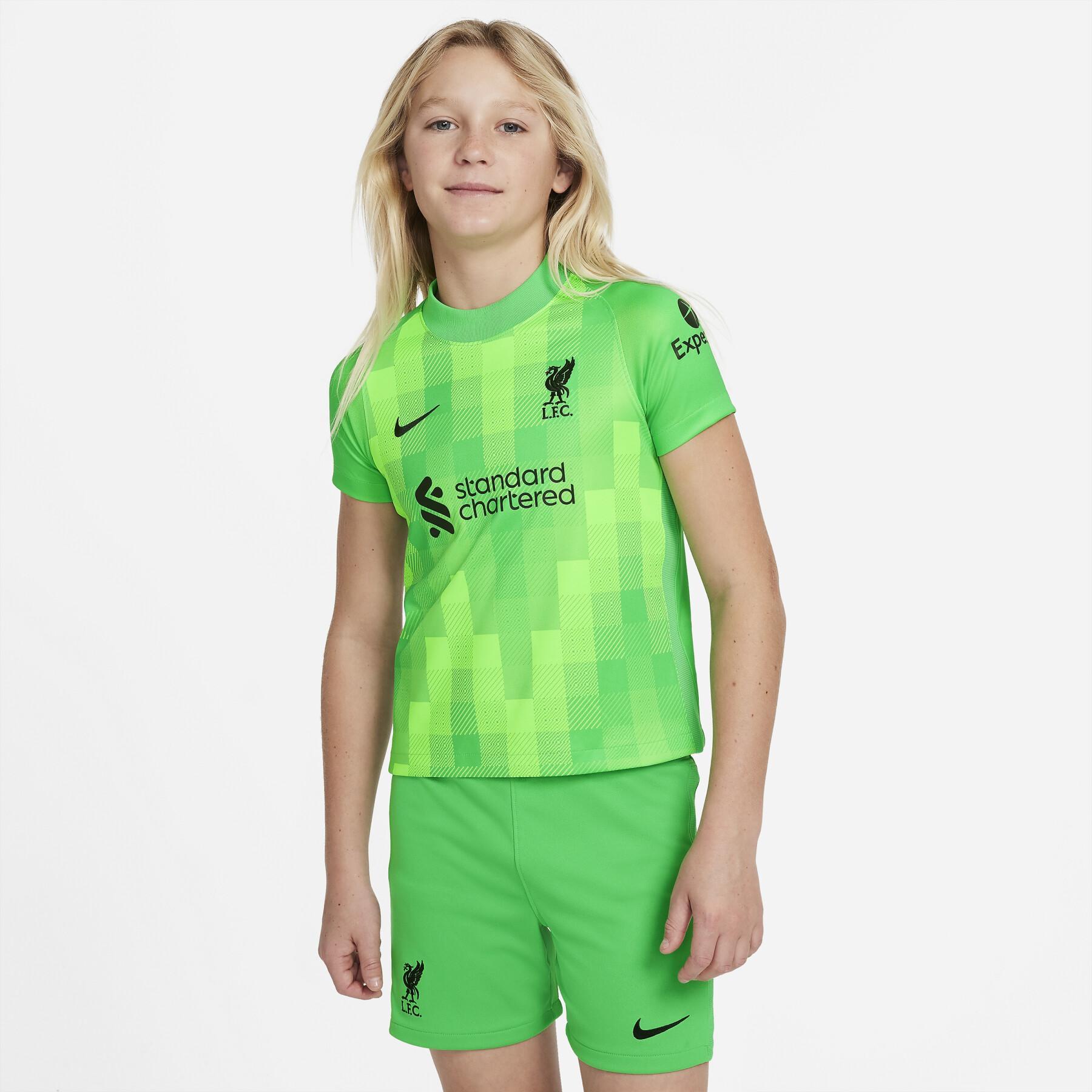 Abbigliamento gardien home per bambini Liverpool FC 2021/22 LK