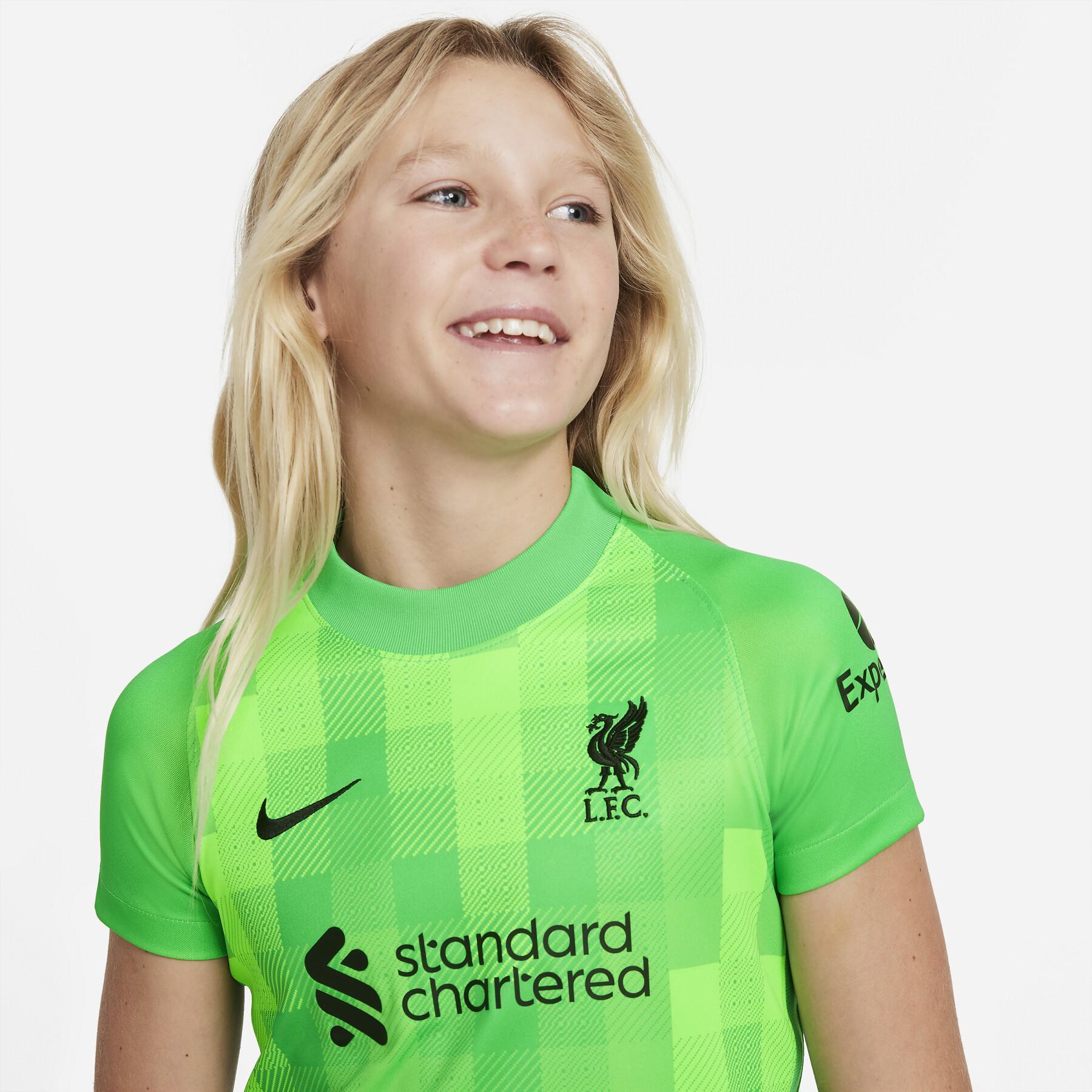 Abbigliamento gardien home per bambini Liverpool FC 2021/22 LK
