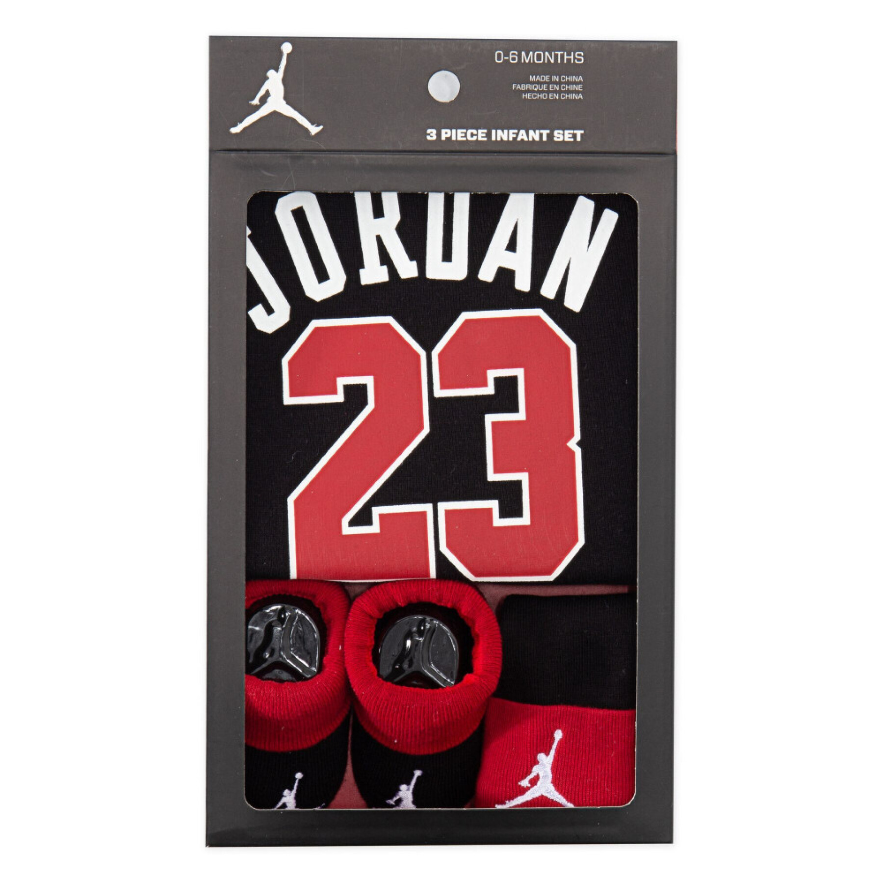 Set di calzini, T-shirt e cappello in jersey per bambini Jordan 23