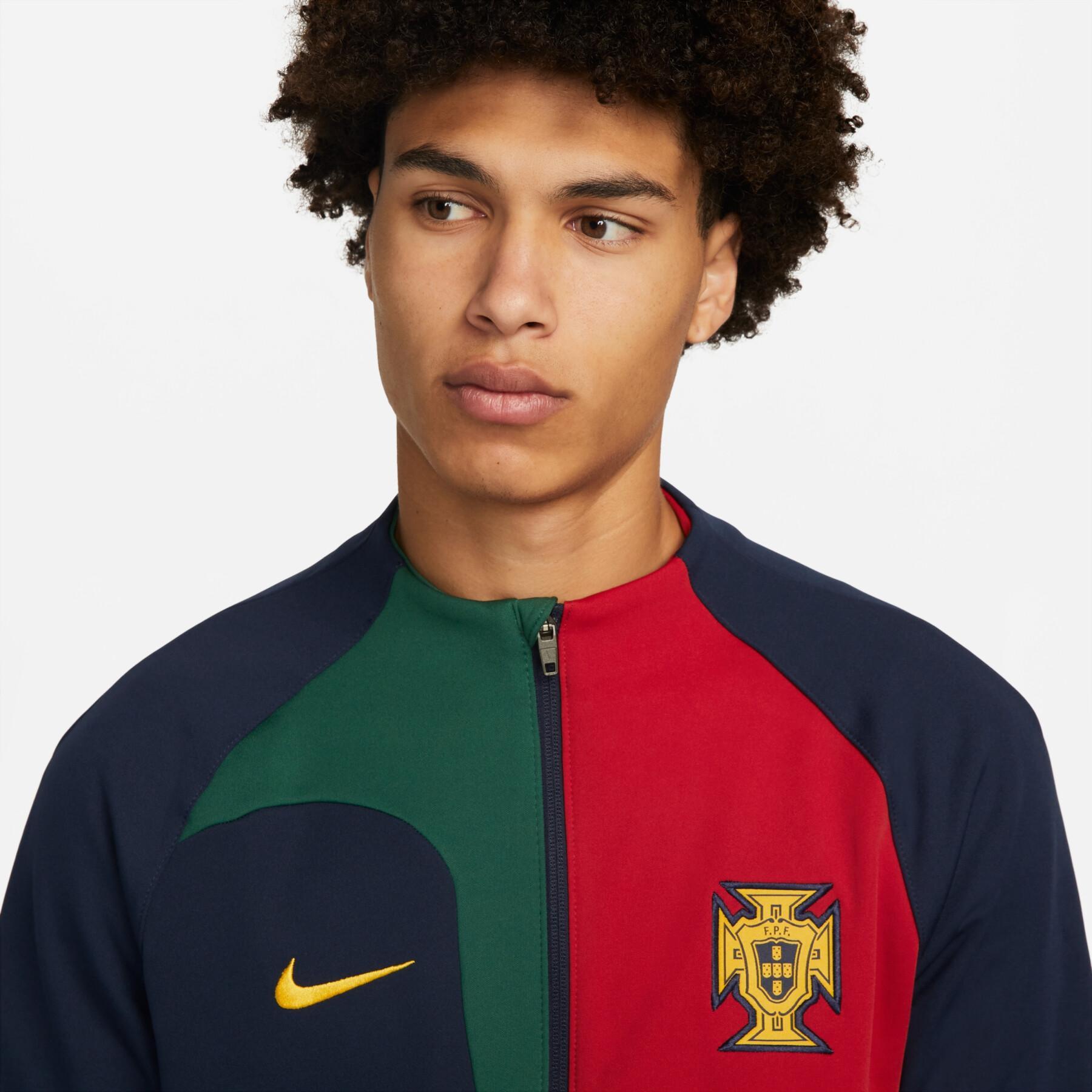Giacca della tuta della Coppa del Mondo 2022 Portogallo Academy Pro Anthem