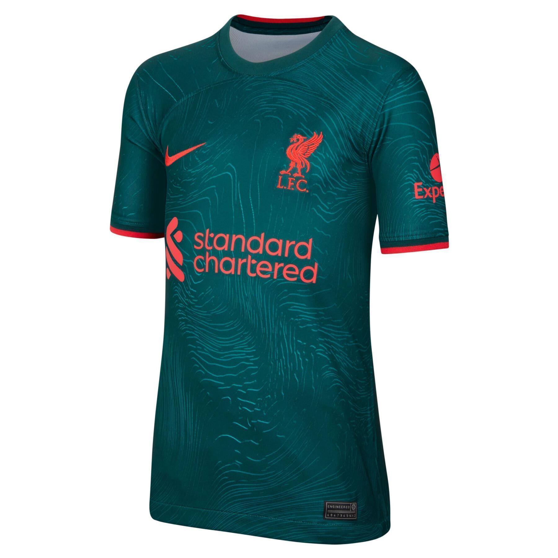 Terza maglia per bambini Liverpool FC 2022/23