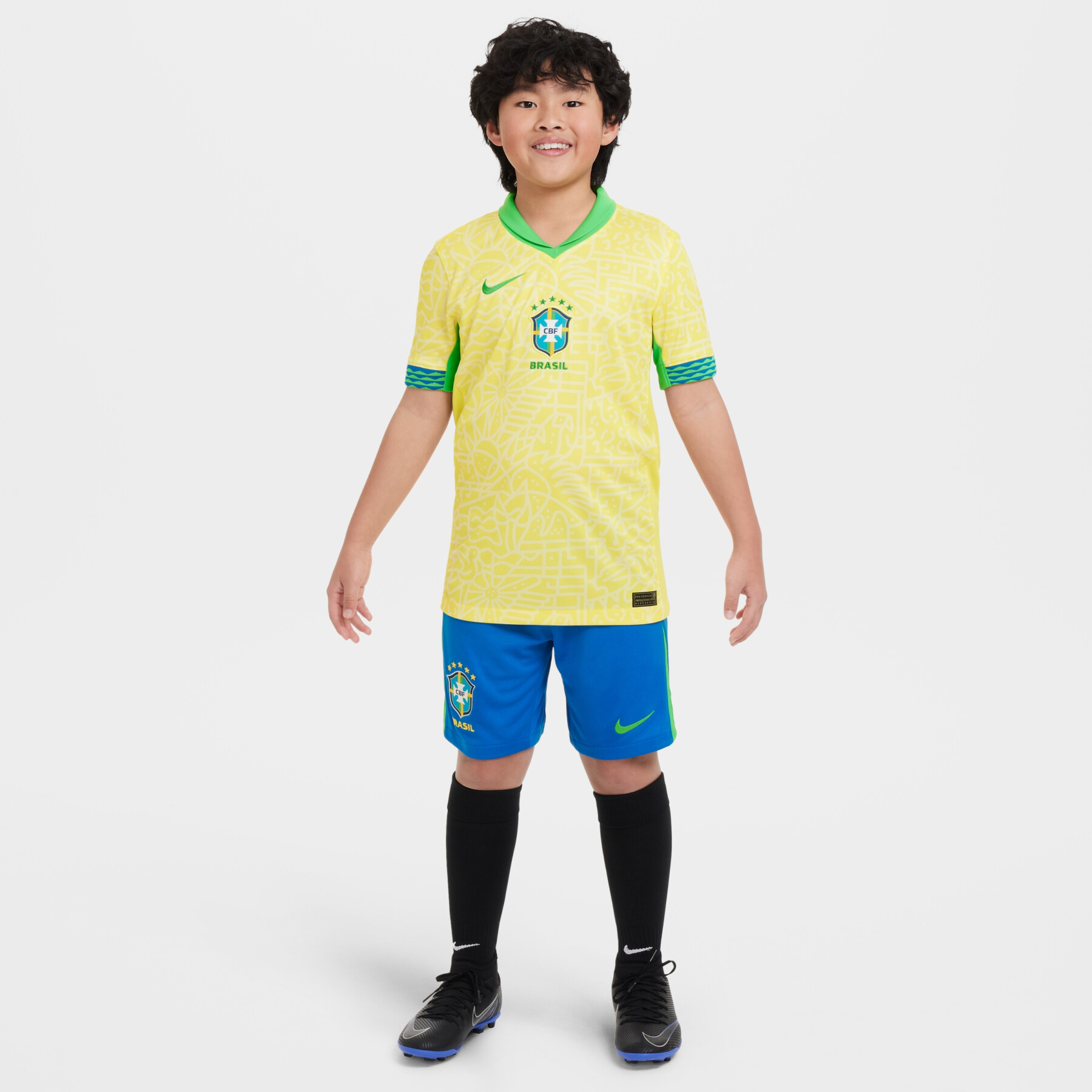 Maglia Home per bambini Brésil Copa America 2024
