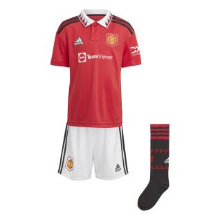 Mini kit domestico per bambini Manchester United 2022/23