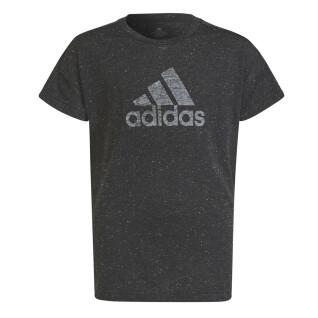 T-shirt in cotone con toppa sportiva da ragazza adidas Future Icons
