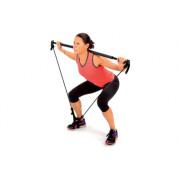 Barra + 2 Fasce elastiche per il rafforzamento muscolare Sveltus Gym